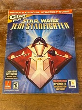 Star Wars Jedi StarFighter PS2 Prima Official Strategy Guide WITH POSTER
