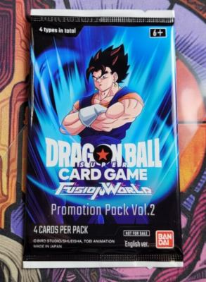 DRAGON BALL CARD GAME FUSION WORLD PROMO PACK Promotion Pack Vol.2