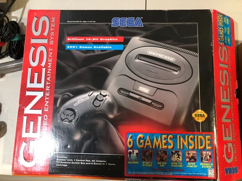 sega genesis console w games