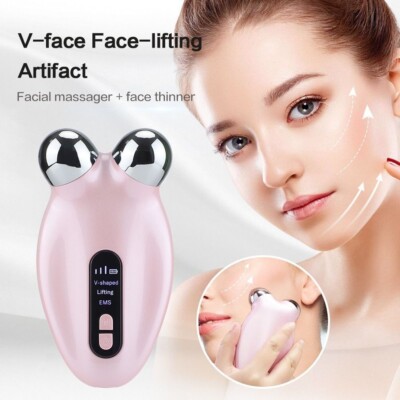 Face Massage Device Lifting Of Skin Anti Wrinkles Double Kinnent Scooter, Ems**
