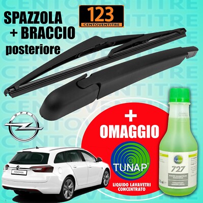 Braccio Tergilunotto Posteriore Compatibile Con Opel Zafira B – Ricambio Con Spazzola Inclusa, ABS E Metallo