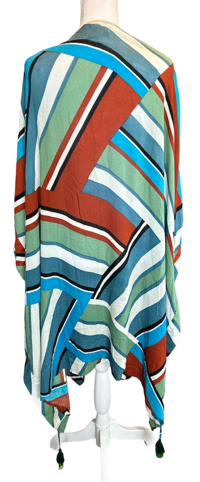 Gianni Bini Cubre Mujer Talla M Borlas Multicolor Rayón Abierto Foto 2 de 4