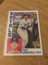 2019 Topps Whit Merrifield 1984 150th Stamp /150 (Free Shipping)