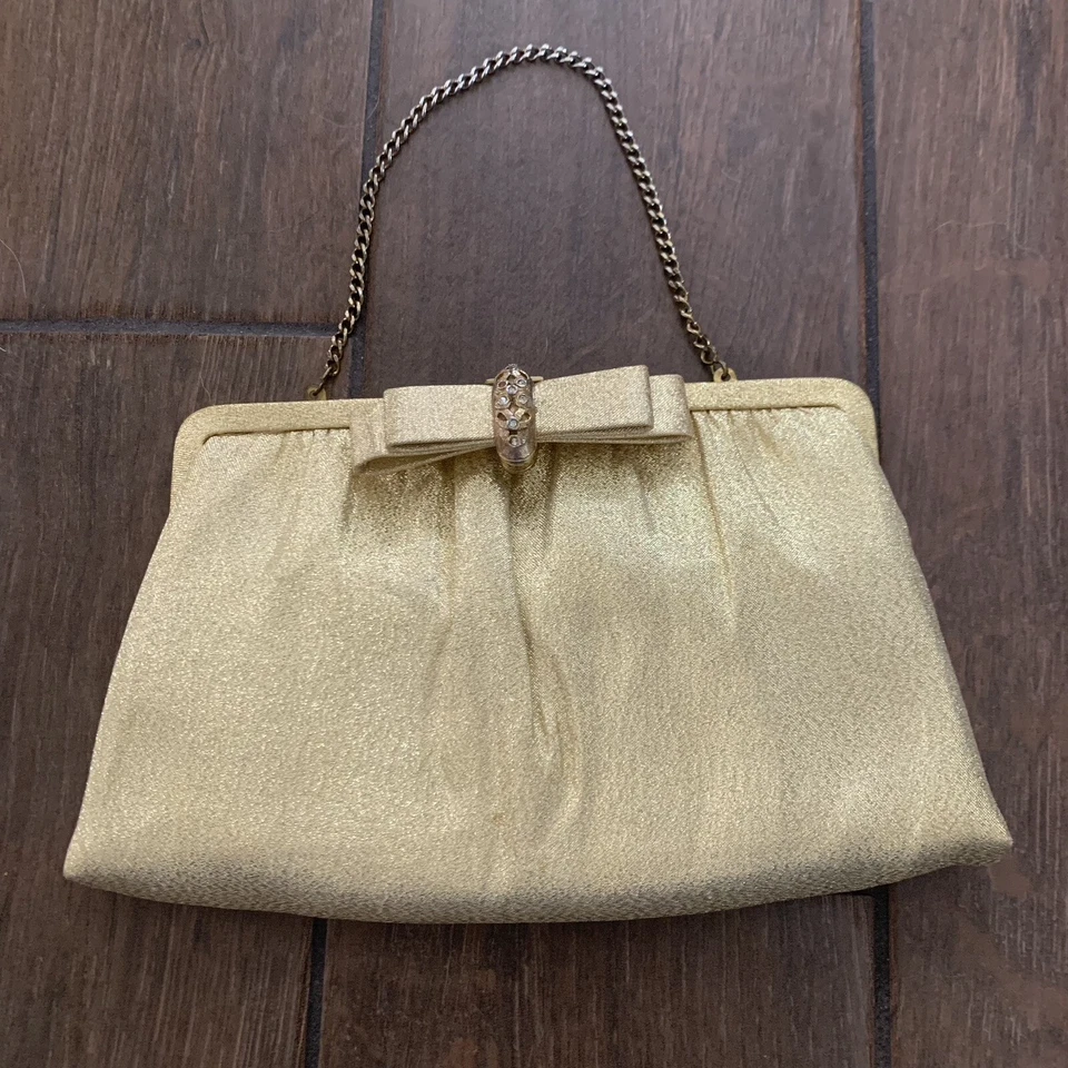 Bolso de mano de noche MCM dorado cojo vintage de L&M después de cinco Foto 2 de 4