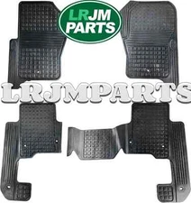 Genuine Land Rover LR3 LR4 Front and Rear RUBBER FLOOR MAT SET VPLAS0253 OEM