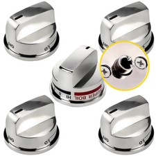Gas Stove Knobs Replacement for EBZ37189611 4pcs and EBZ37189609 1pcs For LG