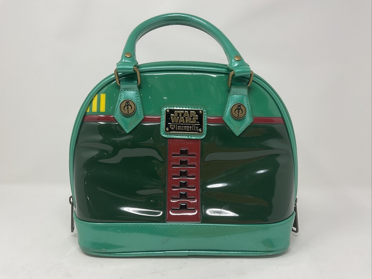 Star Wars Loungefly Boba Fett Mini Dome Handbag Mandalorian Vegan