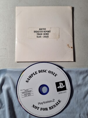 Very Rare Disaster Report Trade Demo Sony Playstation 2 PS2, Tested And Working 