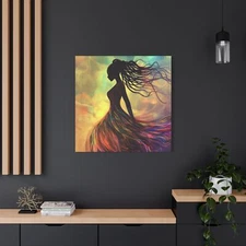 Melanin Wind Collection #5, Canvas Art, Stretched Matte