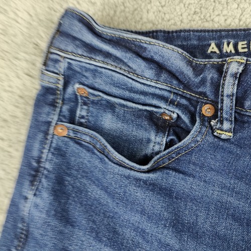 Pantalones de mezclilla American Eagle para hombre 32x34 etiqueta 32x31 real Airflex ajustados streit 850 - Imagen 6 de 22