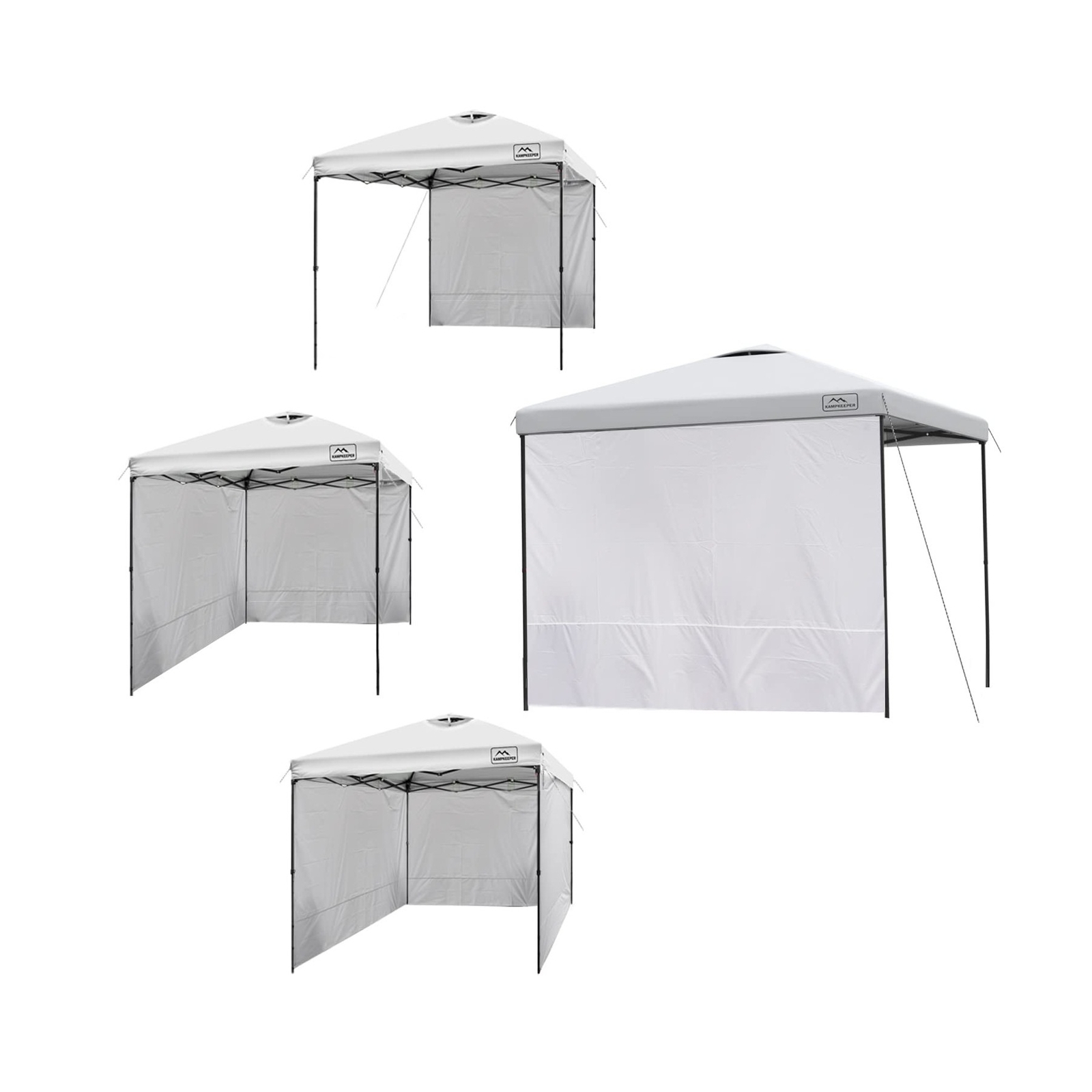 KAMPKEEPER Instant 10X10 Canopy Sidewalls with Zipper for Pop Up Canopy Frame...