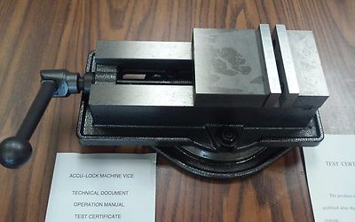 ''4 ANG-LOCK MILLING MACHINE VISE w. swivel base #850-400