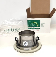 Elite Lighting 4 in. Brushed Nickel Recessed Step Baffle Trim, all metal