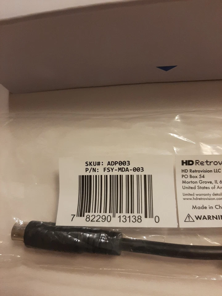 HD Retrovision, Sega Genesis Component/YPbPr Cables w/ Saturn Adapter,New Sealed - Image 2 of 4