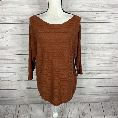 reviera cable knit dolman pullover