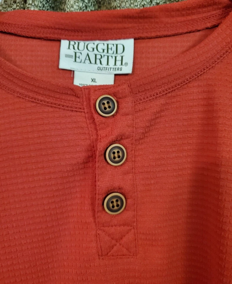 Pullover rojo manga larga Rugged Earth Outfitters para hombre talla XLarge nuevo con etiquetas Foto 3 de 4