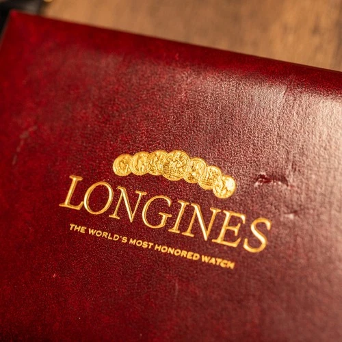 Vintage Longines Grand Prize 14K Solid Gold Automatic Watch Cal 340 Box & Papers image 6