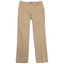 Eddie Bauer Womens 2 (29x30.5) Pants Dress Truly Straight Fit Beige Work Casual