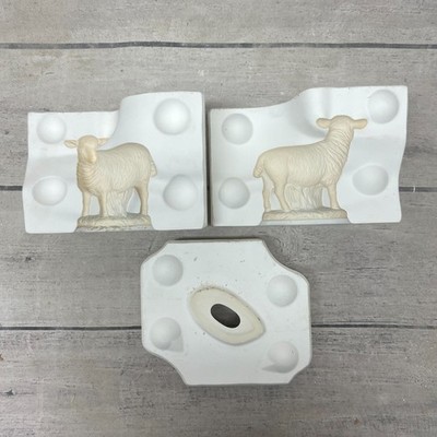 Vintage Holland Ceramic Casting Mold Sheep Nativity #543