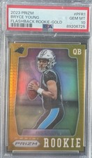 2023 Panini Prizm Prizm Flashback Rookie Bryce Young #PFR-1 Gold Prizm /10 (RC)