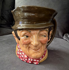 Royal Doulton John Wellington Character Jug Ceramic Glossy England Brown