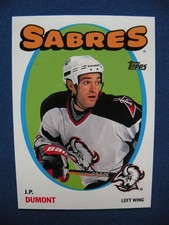 2001 Topps Hockey Heritage Parallel J.P. Dumont Buffalo Sabres #21
