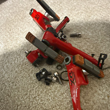 Shimano DXR BR-M950 V-Brake Set Front & Rear Red w/ Pads & Hardware