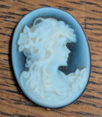 Gemme Kamee Intaglio geschitten Portrait junge Frau TRAUM !!!
