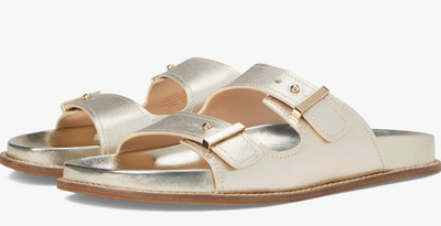 Cole Haan Women's Marisol Footbed Sandals Slip On  - Gold - NEW