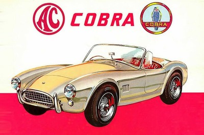 365061 1965 AC Cobra Vintage Car Advertising Art Decor Wall Print Poster