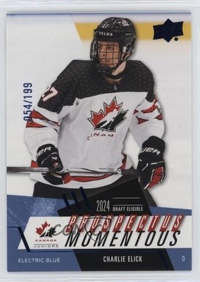 2024 Team Canada Juniors Prospectus Momentous Electric Blue Charlie Elick 0l3