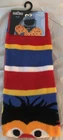 Sesame Street Ernie Crew Socks Adult Size 10-13 Striped NEW Sealed