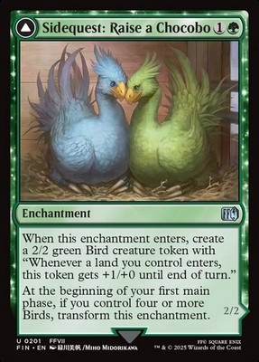 [MTG] Sidequest: Raise a Chocobo // Black Chocobo (0201) (FIN) LP-HP