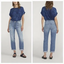 Jag Jeans Carter 100% Cotton Girlfriend Comfort Waistband Sz 10 Discontinued 