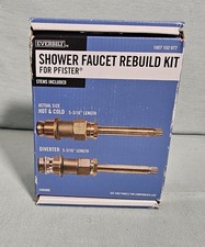 New Everbilt Shower Faucet Rebuild Kit For Pfister, Porcelain Finish Chrome