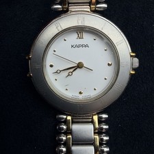Vintage Kappa Samsung Watch Two Tone Stainless Steel Bracelet Quartz Untested
