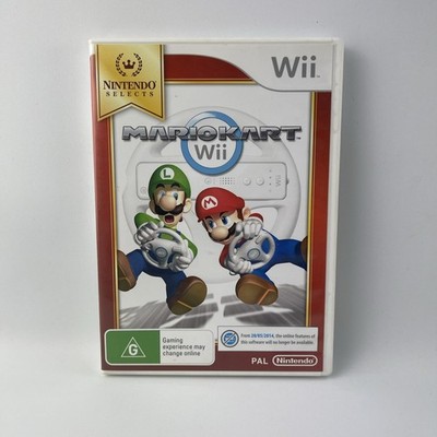 Mario Kart Wii Nintendo Selects Variant -  2008 Nintendo Wii Game  Manual PAL