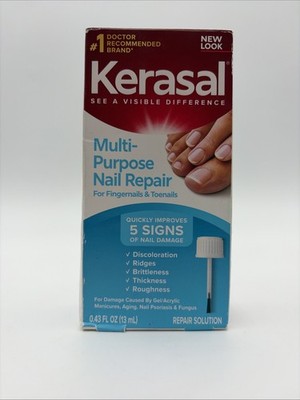 Kerasal Multi-Purpose Nail Repair Solution for Fingernails & Toenails 13mL