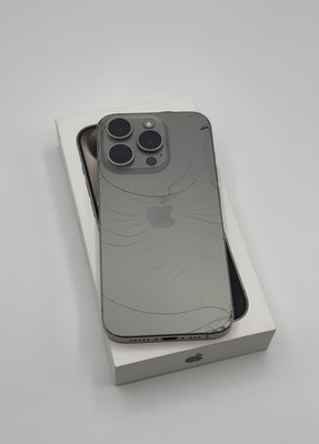 Apple iPhone 15 Pro - 128GB - Natural Titanium (Ohne Simlock) - Beschädigt