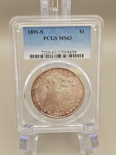 1891-S Morgan Silver Dollar $1 - PCGS MS63