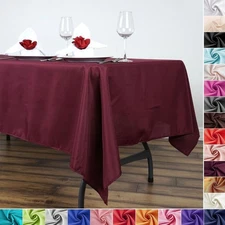 10 pcs Wholesale Lot 60x102" RECTANGLE POLYESTER TABLECLOTHS Wedding Supplies