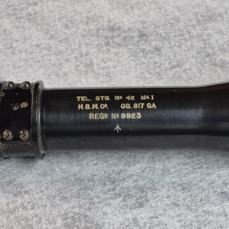 Vintage Millitary Artillery Spotting Scope - black - single reticle