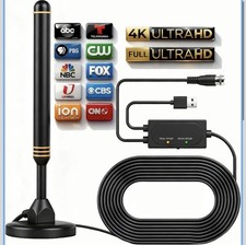 Smart TV Antenna Indoor; Long Range Reception Amplifier Signal Booster