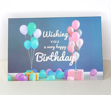 Happy Birthday Greeting Card, Wishing You A V...