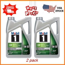 2 pack Mobil 1 ESP European Car Formula Full Synthetic Motor Oil 5W-30, 5 Quart