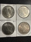 (4) 1922-P Peace Silver Dollars #62