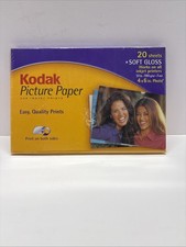 Kodak Picture Paper For Inkjet Prints. 20 Sheets 4x6 Soft Gloss. New Sealed.