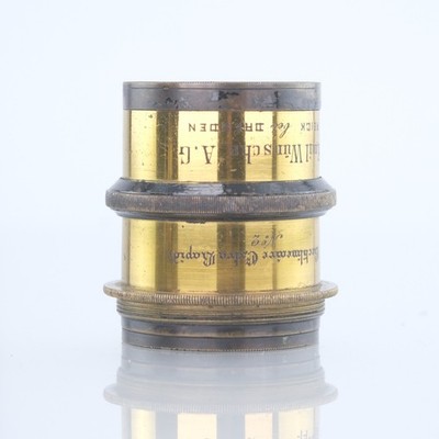 German Emil Wünsche A.G. Brass Rectilineaire Extra Rapide No 2 f8 Lens 5x7 RARE*