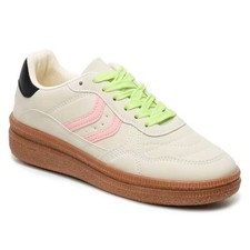 NWOT Nicole Miller Nixie Size 10 Women's Sneakers with Pink and Green Accents