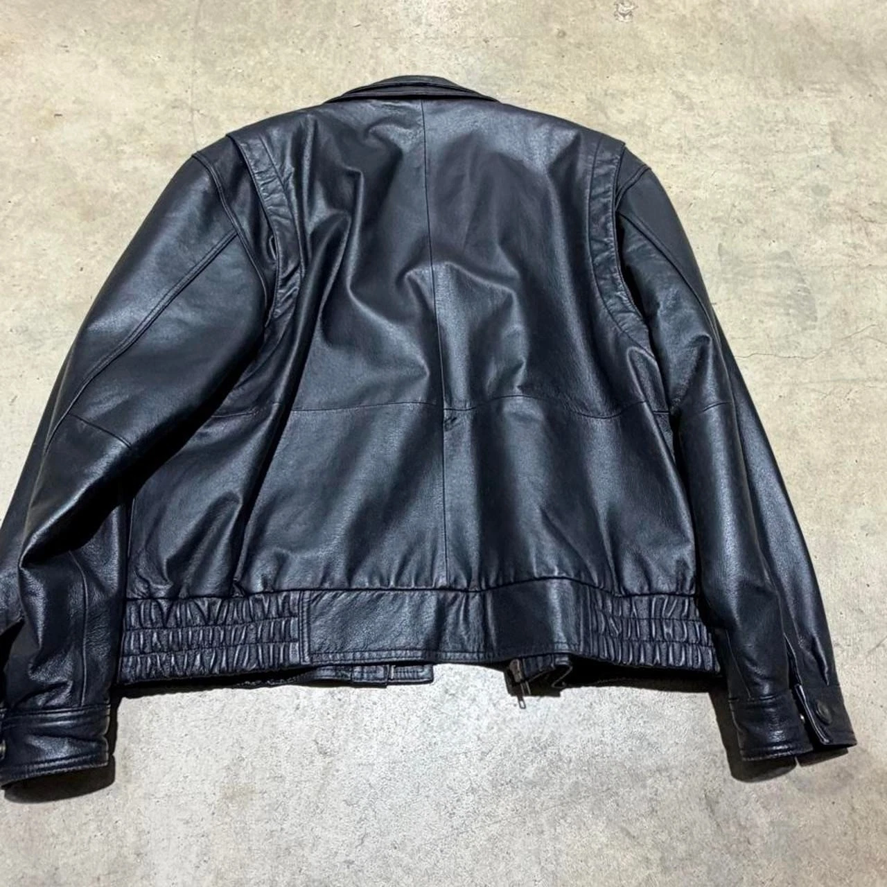 Vintage Charles Klein 90s Leather Bomber Jacket Size L image 8